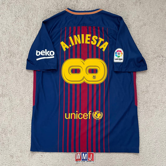 Barcelona 2017/18 home x Andres Iniesta INFINITO SPECIAL EDITION (L)