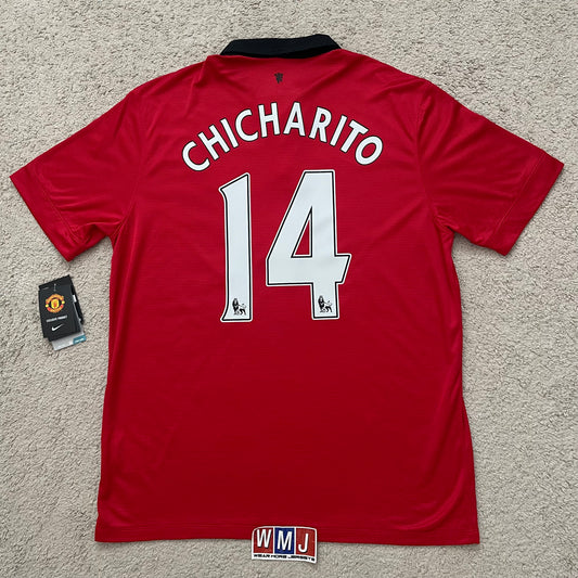 Manchester United 2013/14 home x Chicharito Hernandez #14 (XL) *BRAND NEW WITH TAGS
