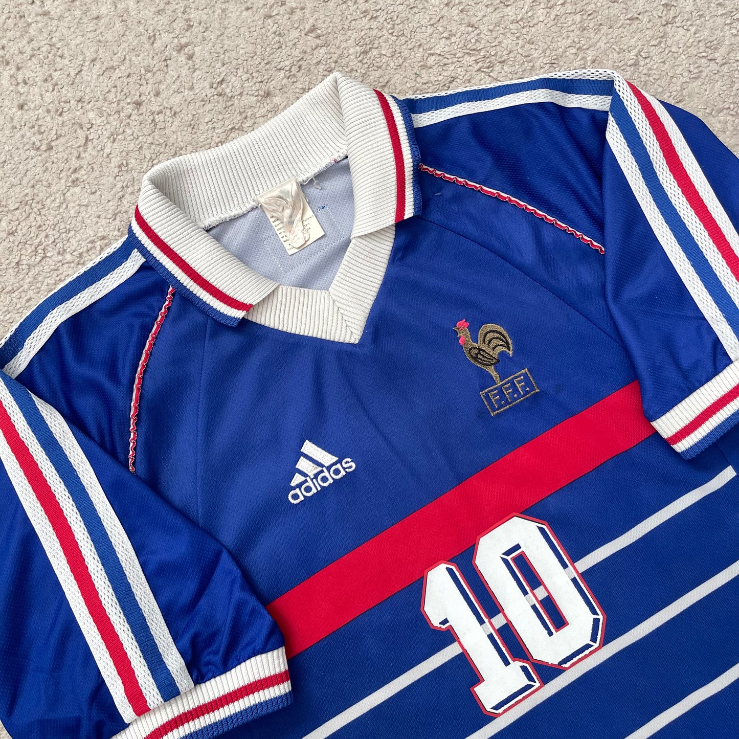 France 1998 World Cup home x Zinedine Zidane #10 (M)