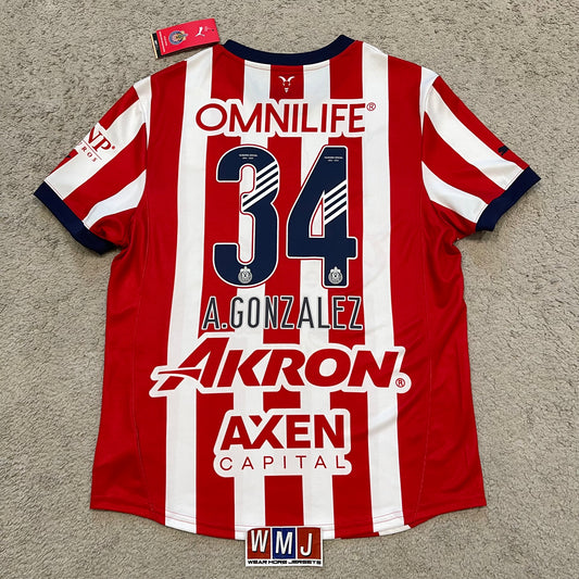 Chivas 2024/25 home x Armando 'Hormiga' González #34 (M) *BRAND NEW WITH TAGS