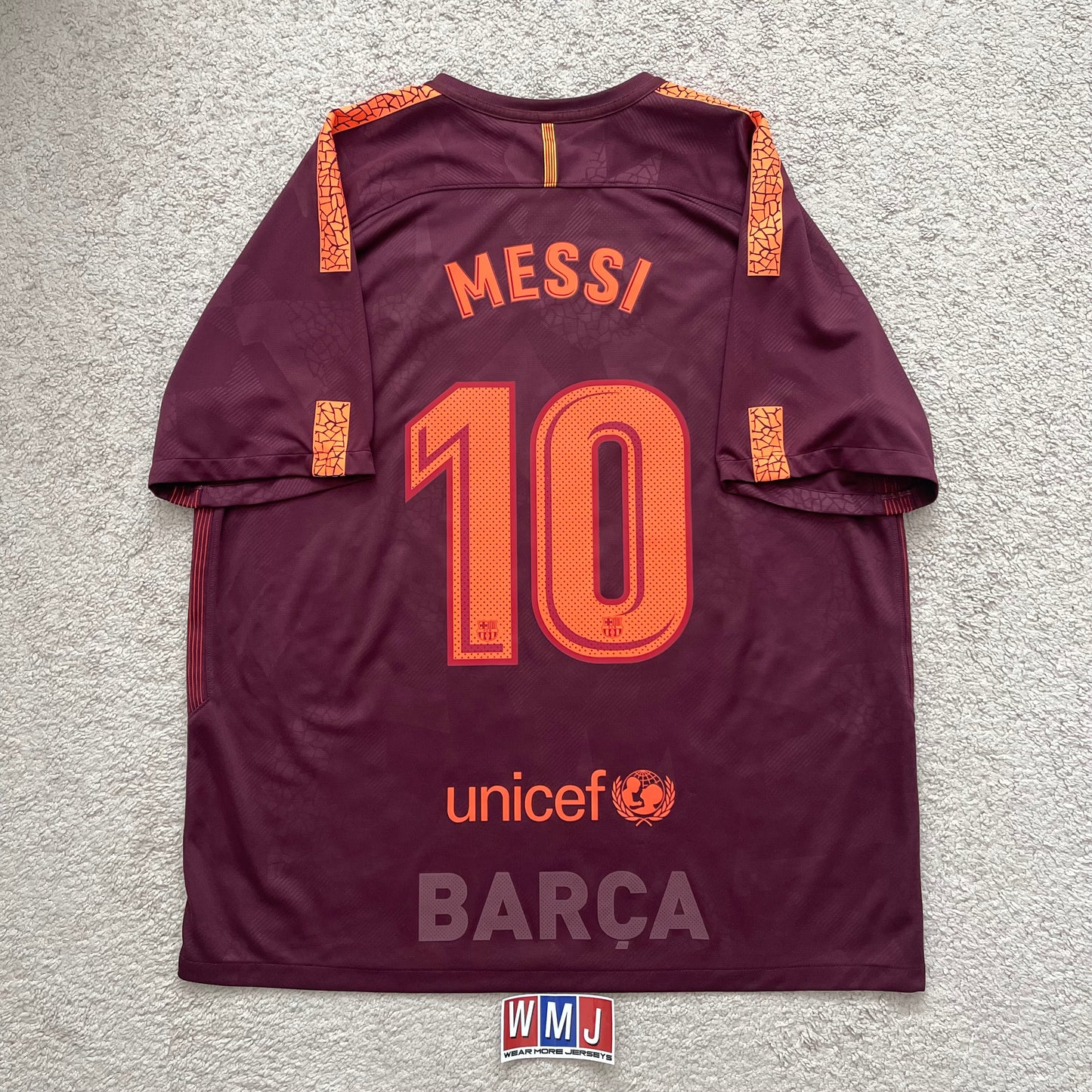 Barcelona 2017/18 third x Messi #10 (XL)