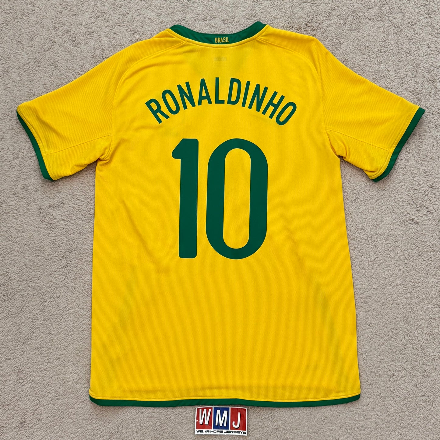Brazil 2008/2009/2010 home x Ronaldinho #10 (M)