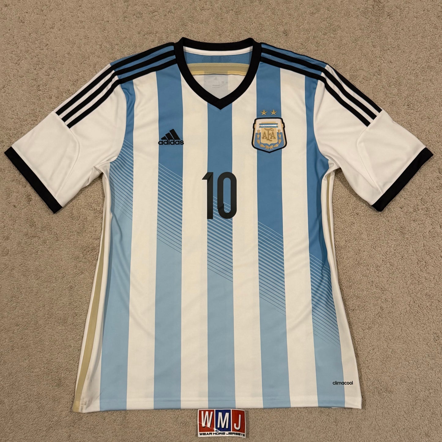 Argentina 2014 World Cup home x Messi #10 (L)