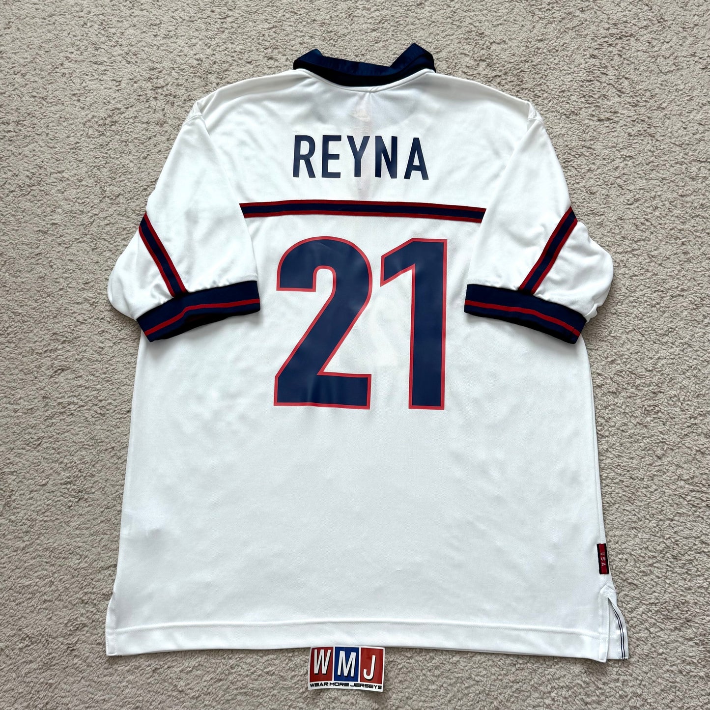 USA 1998 World Cup home x Claudio Reyna #21 (XL)