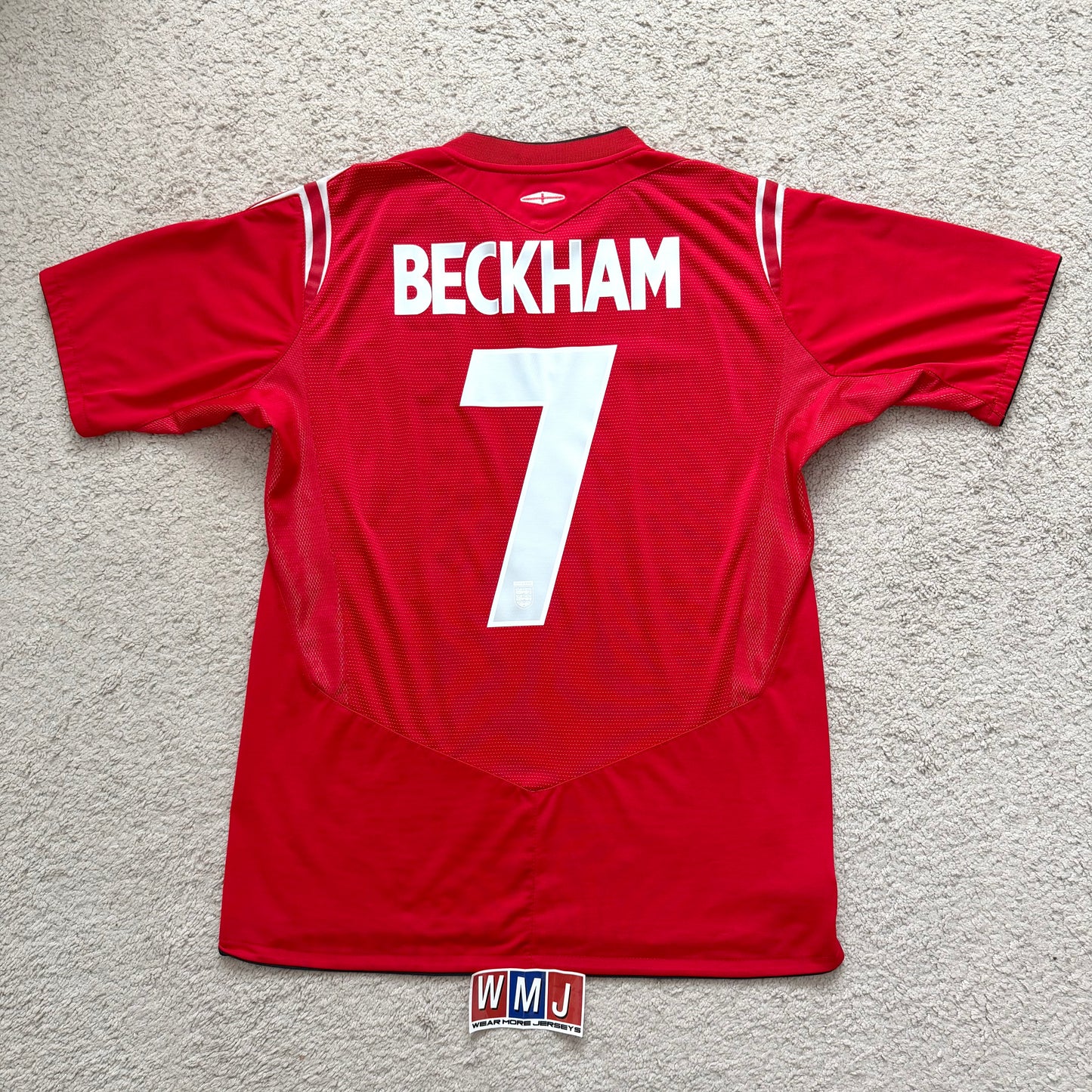 England 2004 EURO away x David Beckham #7 (M)