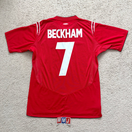 England 2004 EURO away x David Beckham #7 (M)