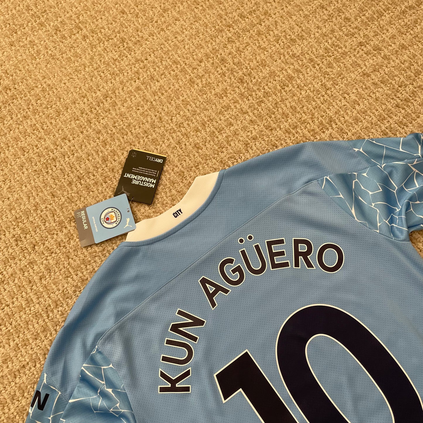 Manchester City 2020/21 home x Sergio 'Kun' Agüero #10 (S) *BRAND NEW WITH TAGS