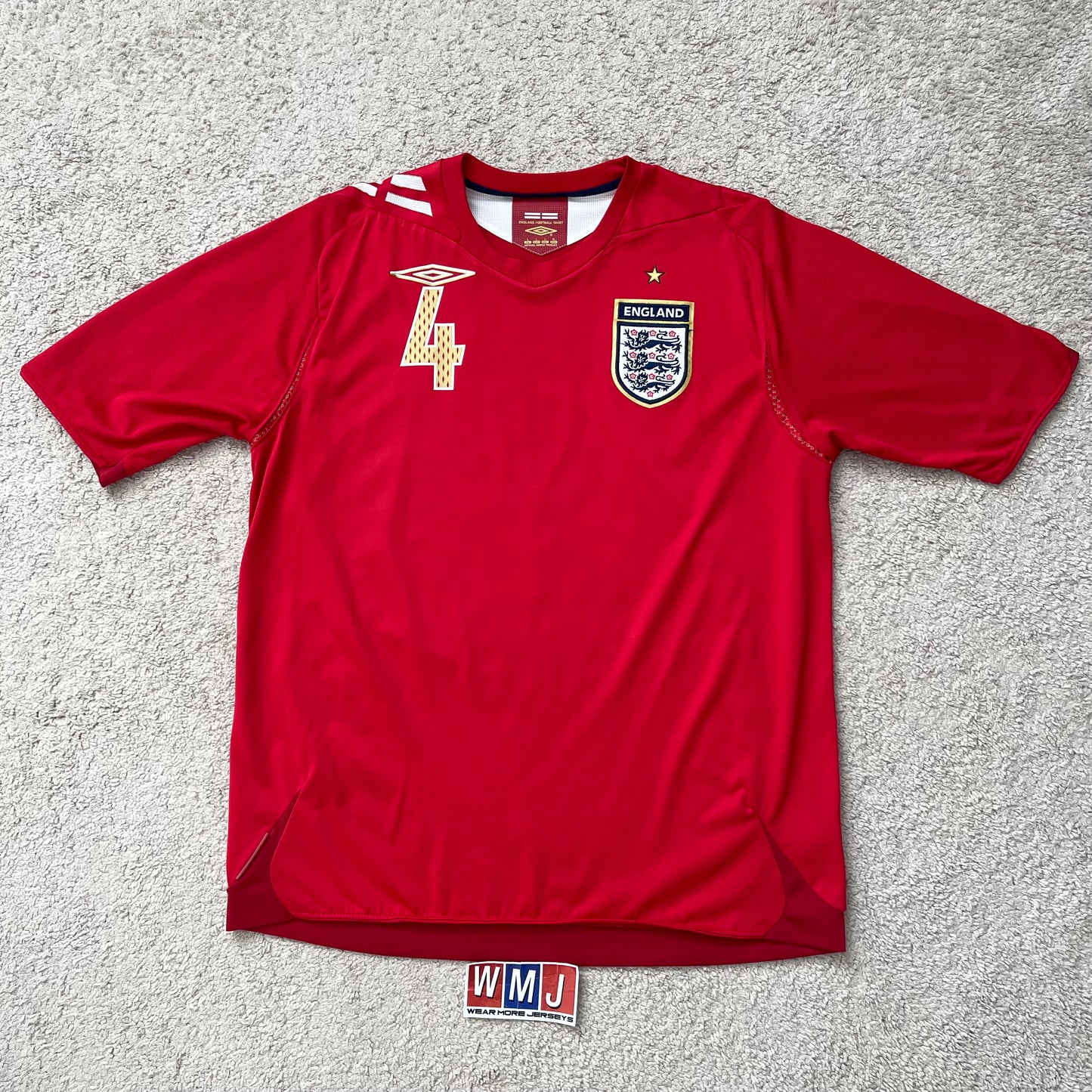 England 2006 World Cup away x Steven Gerrard #4 (L)