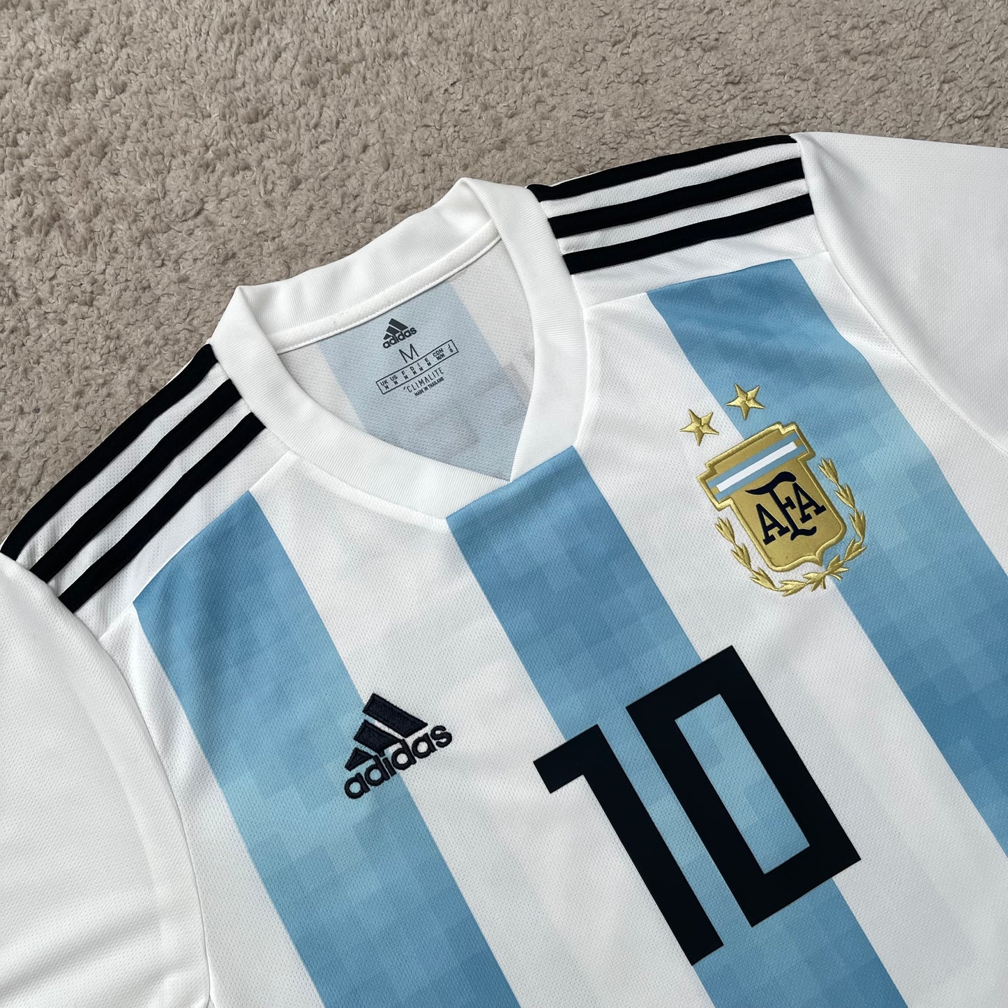Argentina 2018 World Cup home x Messi #10 (M)