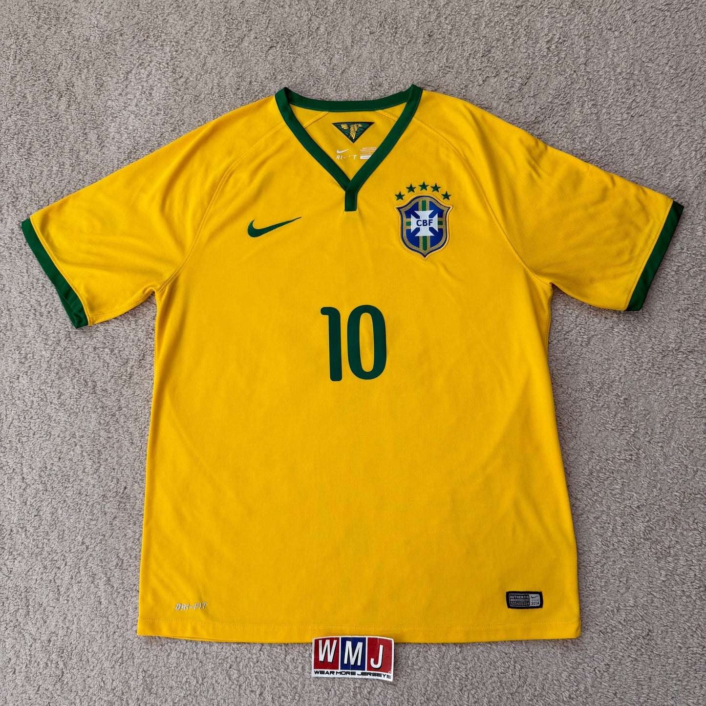 Brazil 2014 World Cup home x Neymar Jr #10 (L)