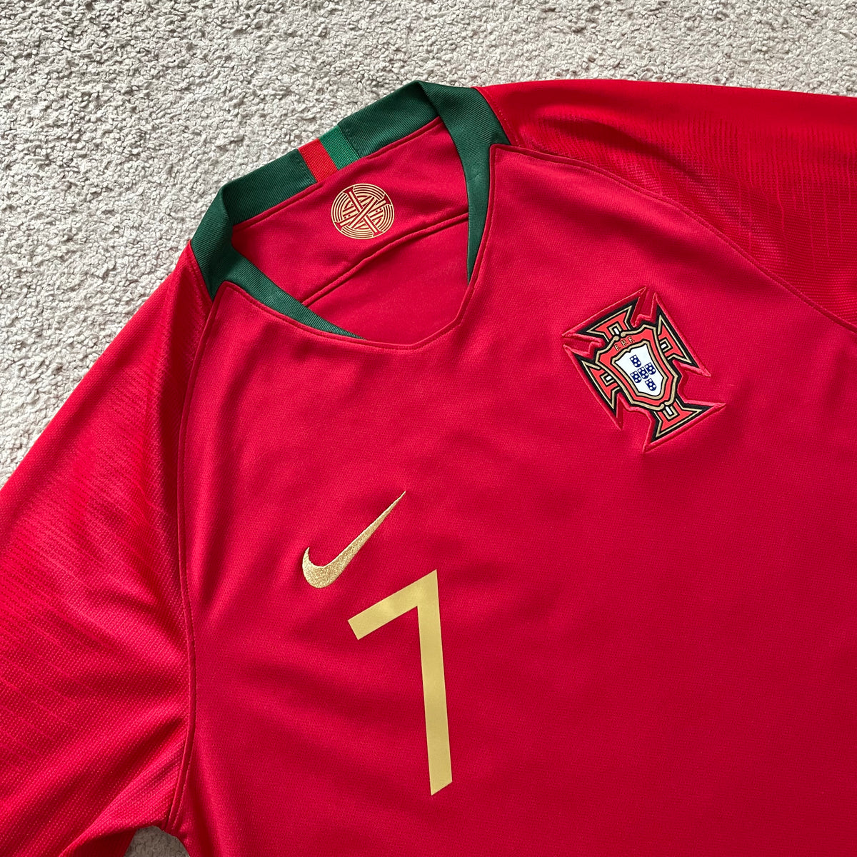 Portugal 2018 World Cup home x Cristiano Ronaldo #7 (L)