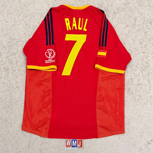 Spain 2002 World Cup home x Raul Gonzalez Blanco #7 (XL)