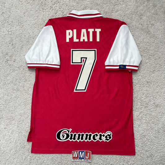 Arsenal 1996/98 home x David Platt #7 (M)