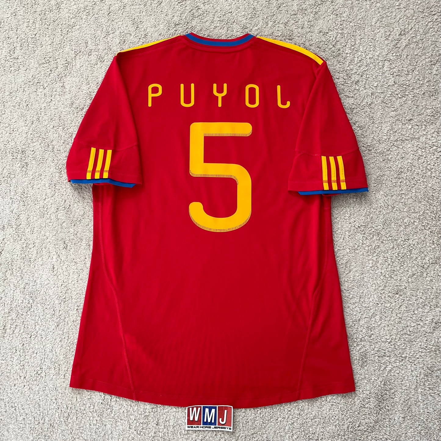 Spain 2010 World Cup home x Carles Puyol #5 (XL)