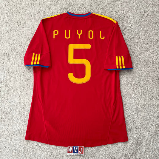 Spain 2010 World Cup home x Carles Puyol #5 (XL)