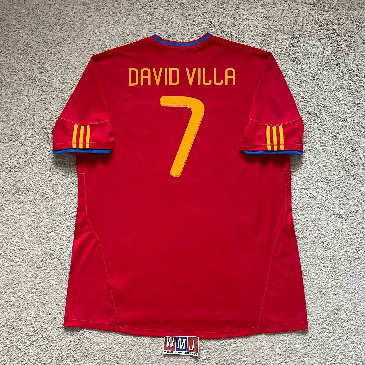 Spain 2010 World Cup home x David Villa #7 (3XL)