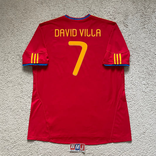 Spain 2010 World Cup home x David Villa #7 (3XL)