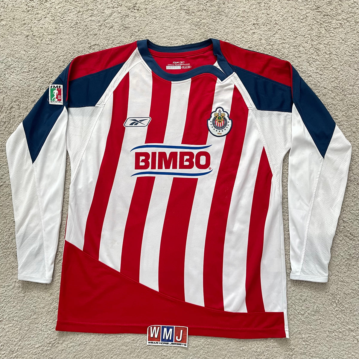 Chivas de Guadalajara 2007/08 home LONG SLEEVES x Chicharito Hernandez #25 (M)