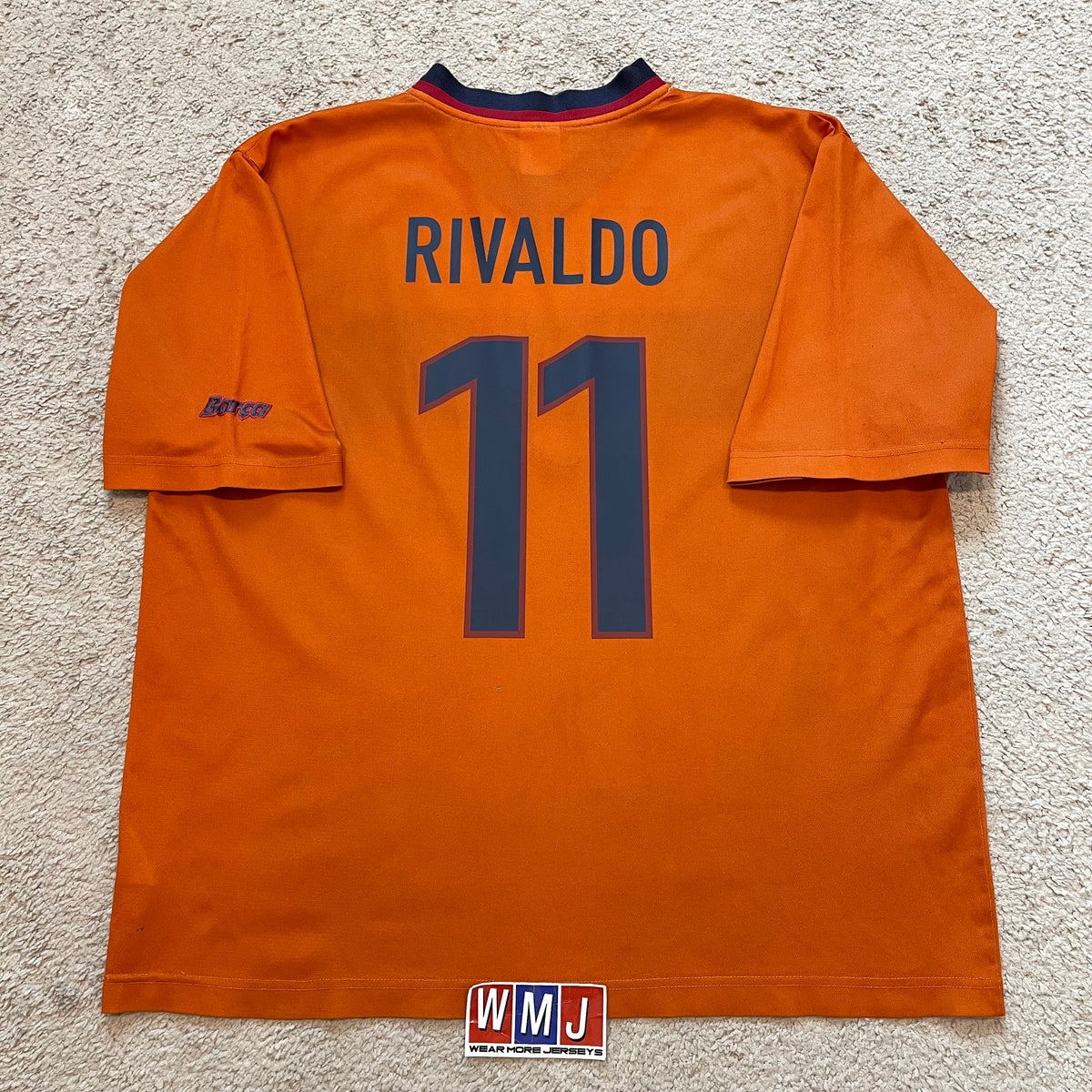 Barcelona 1998/1999/2000 third x Rivaldo #11 (XL) *has two tiny holes on the back