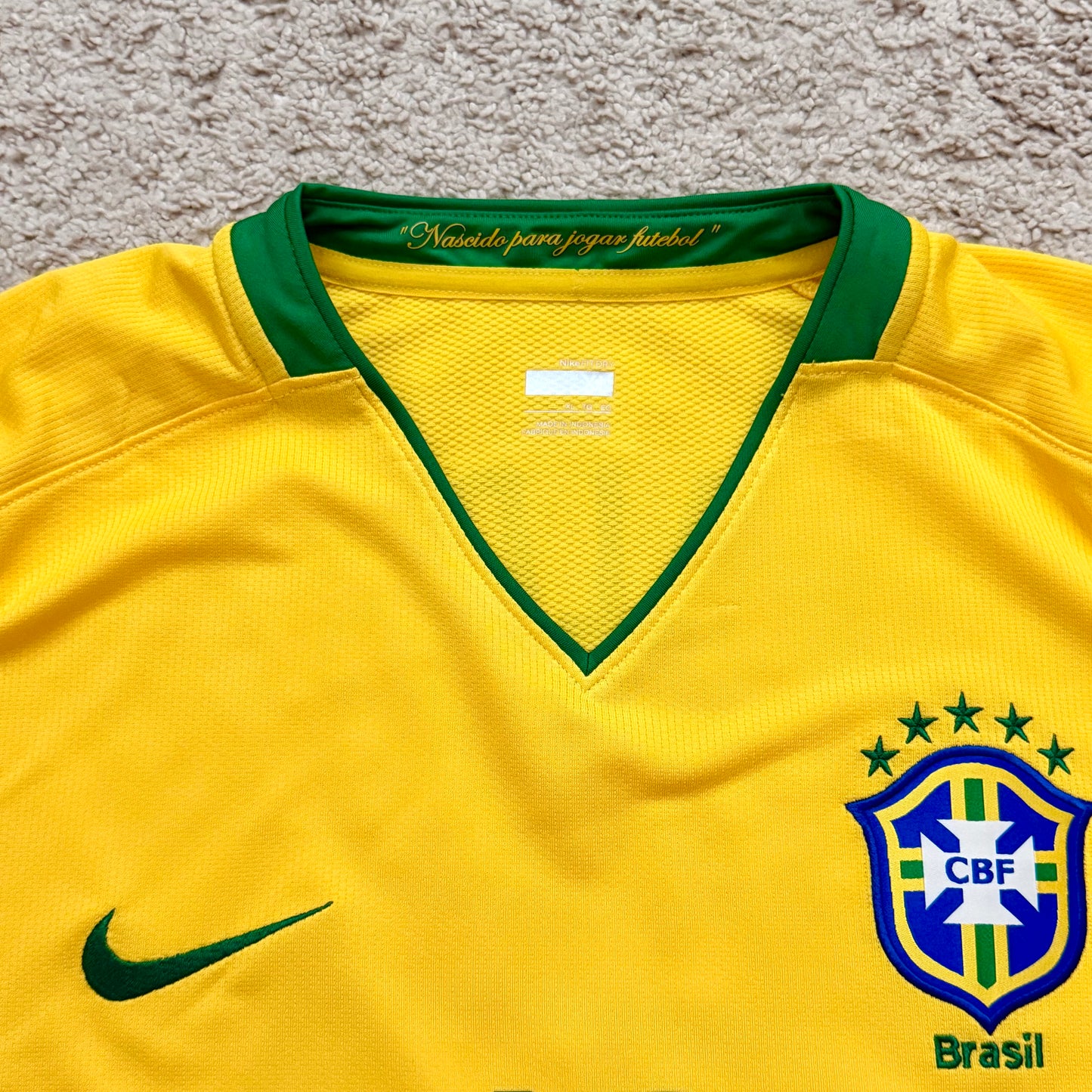 Brazil 2008/2009/2010 home x Ronaldinho #10 (XL)