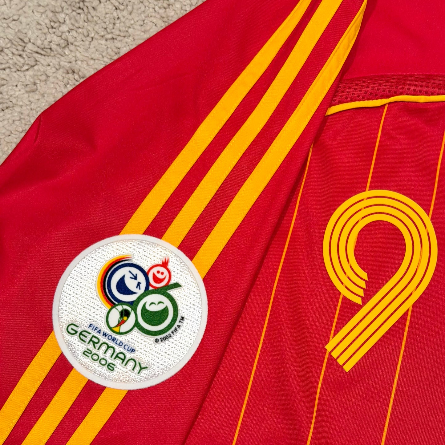 Spain 2006 World Cup home x Fernando 'El Niño' Torres #9 (XL)