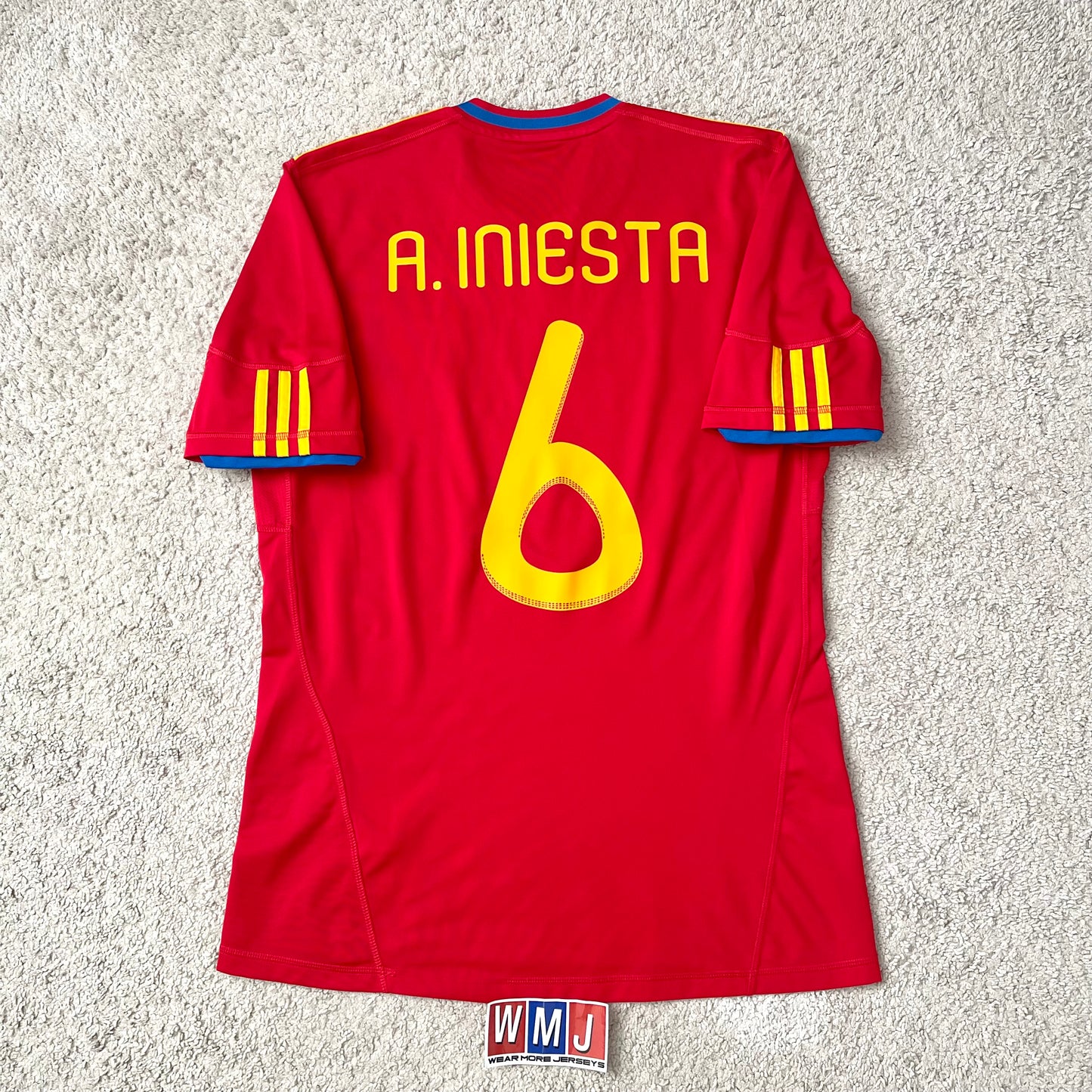 Spain 2010 World Cup home x Andres Iniesta #6 (M)