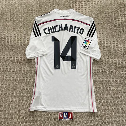 Real Madrid 2014/15 home x Chicharito Hernandez #14 (S)