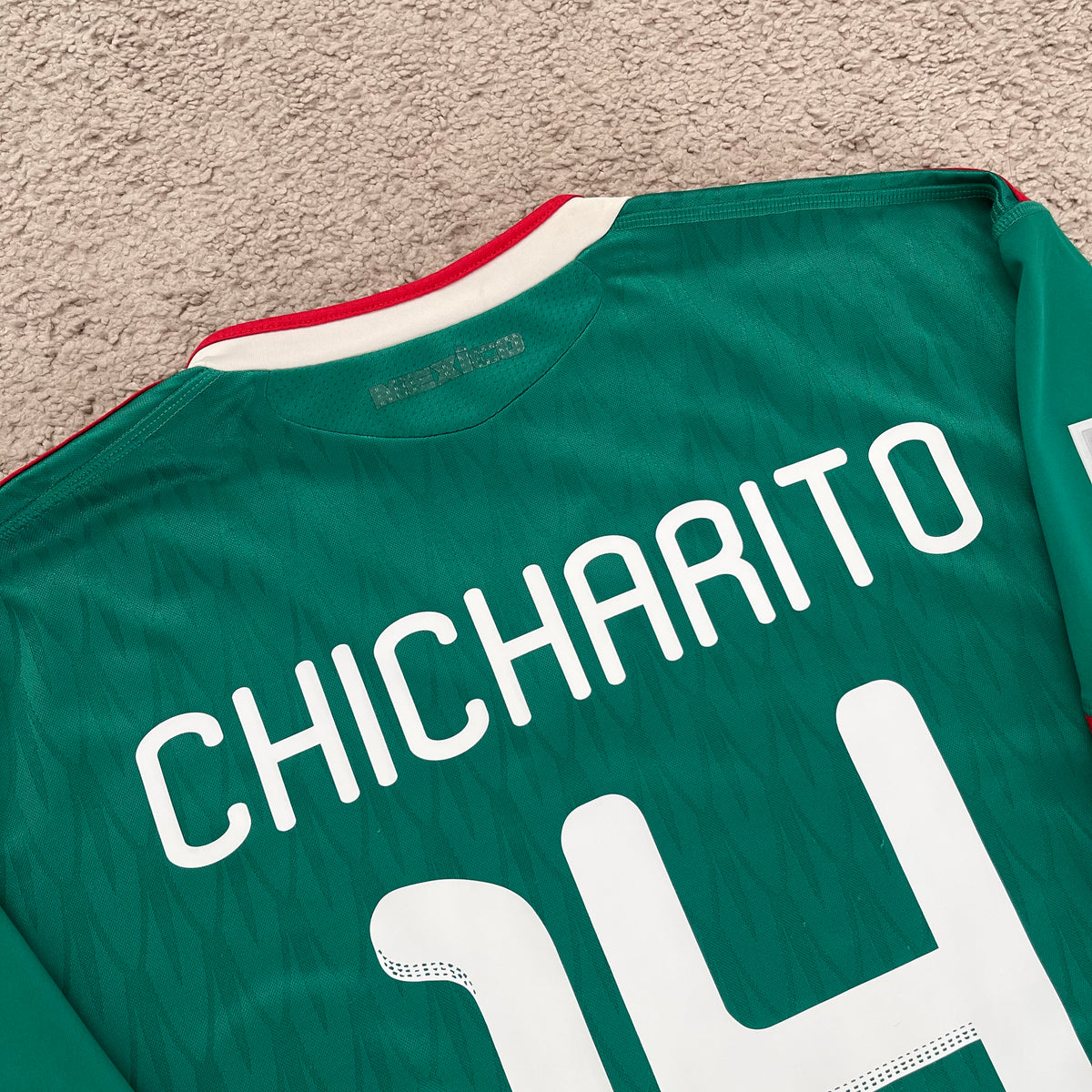 Mexico 2010 World Cup home x Chicharito Hernandez #14 (XL)