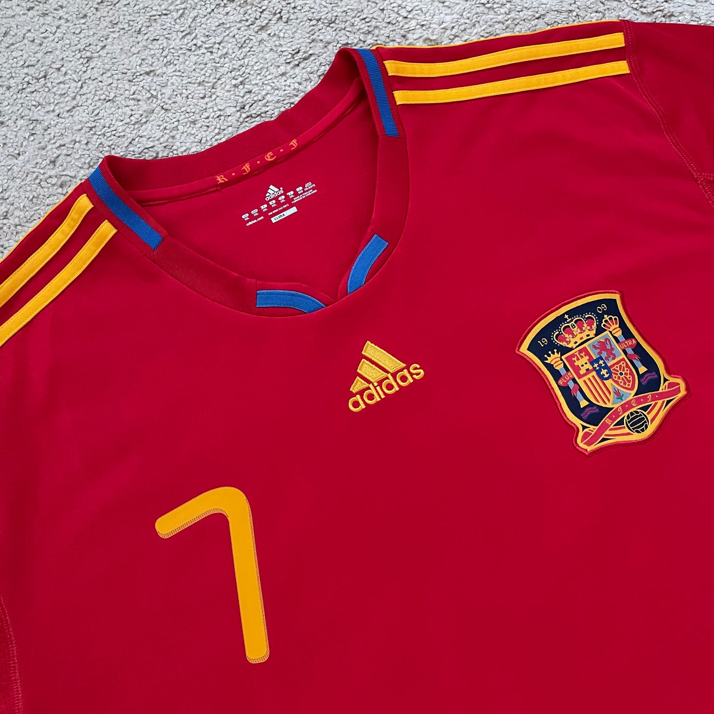 Spain 2010 World Cup home x David Villa #7 (3XL)