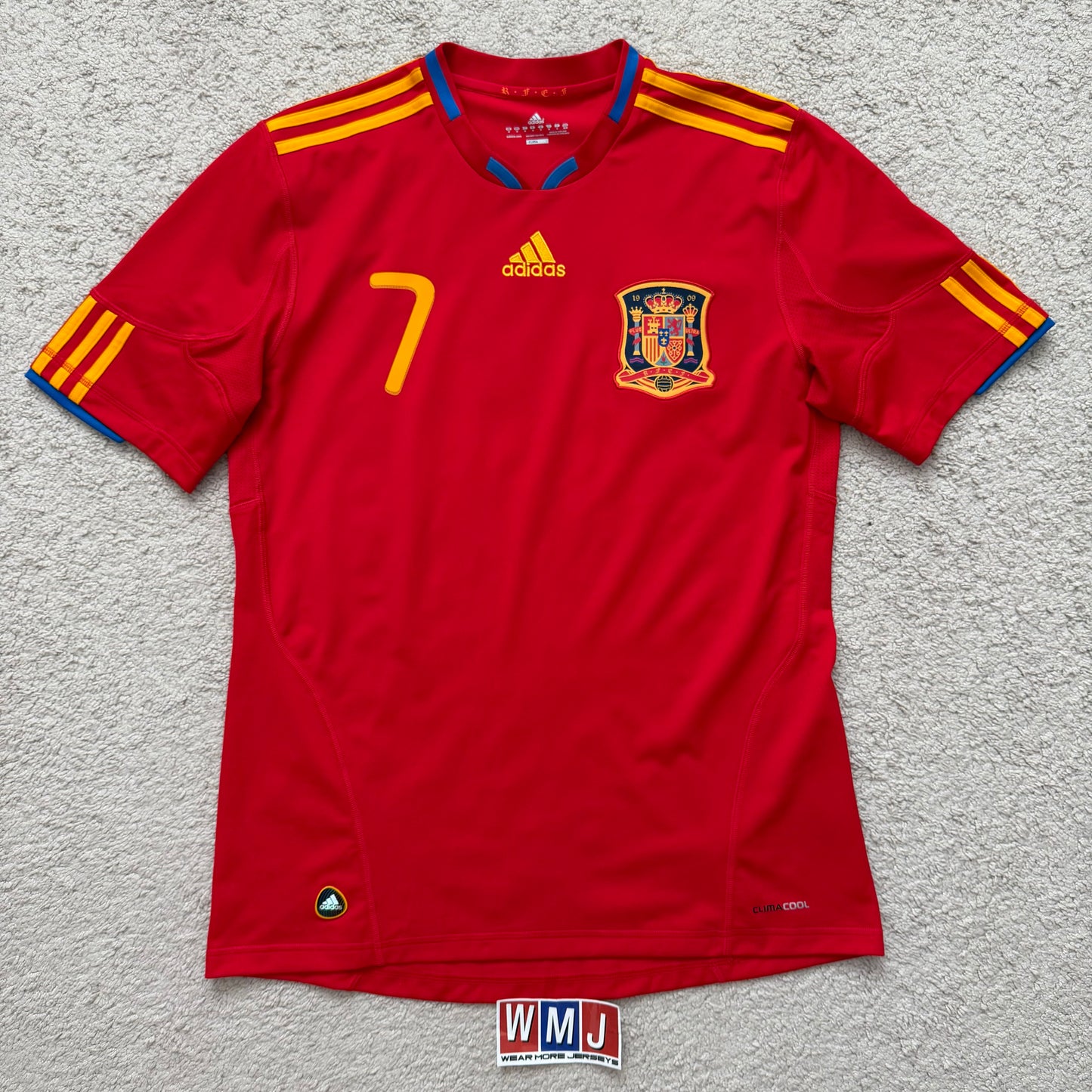 Spain 2010 World Cup home x David Villa #7 (M)