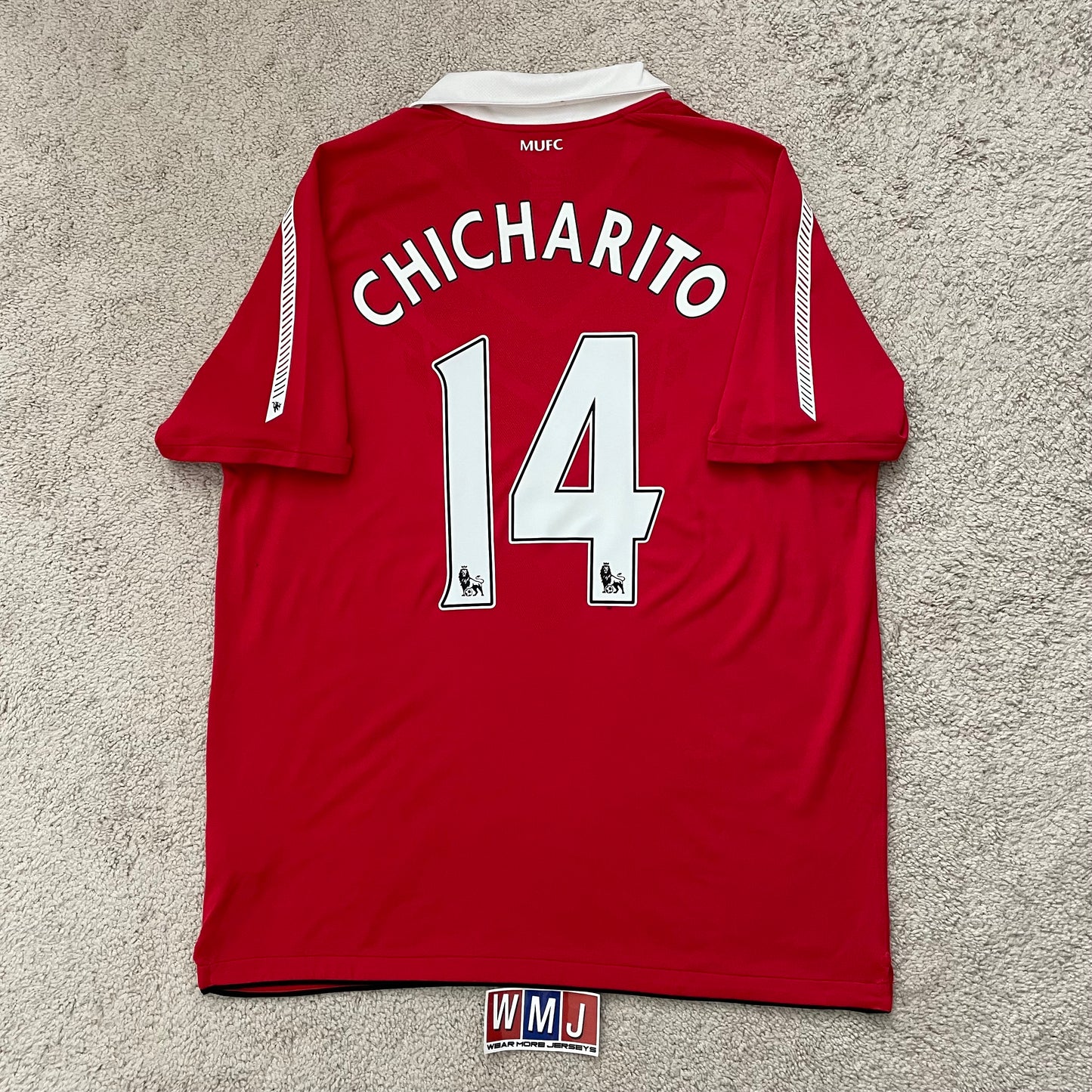 Manchester United 2010/11 home x Chicharito Hernandez #14 (XL)