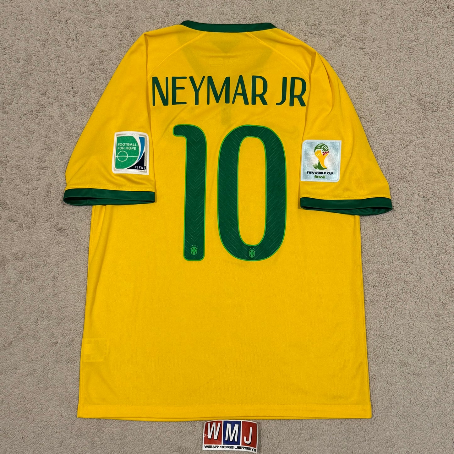 Brazil 2014 World Cup home x Neymar Jr #10 (M)