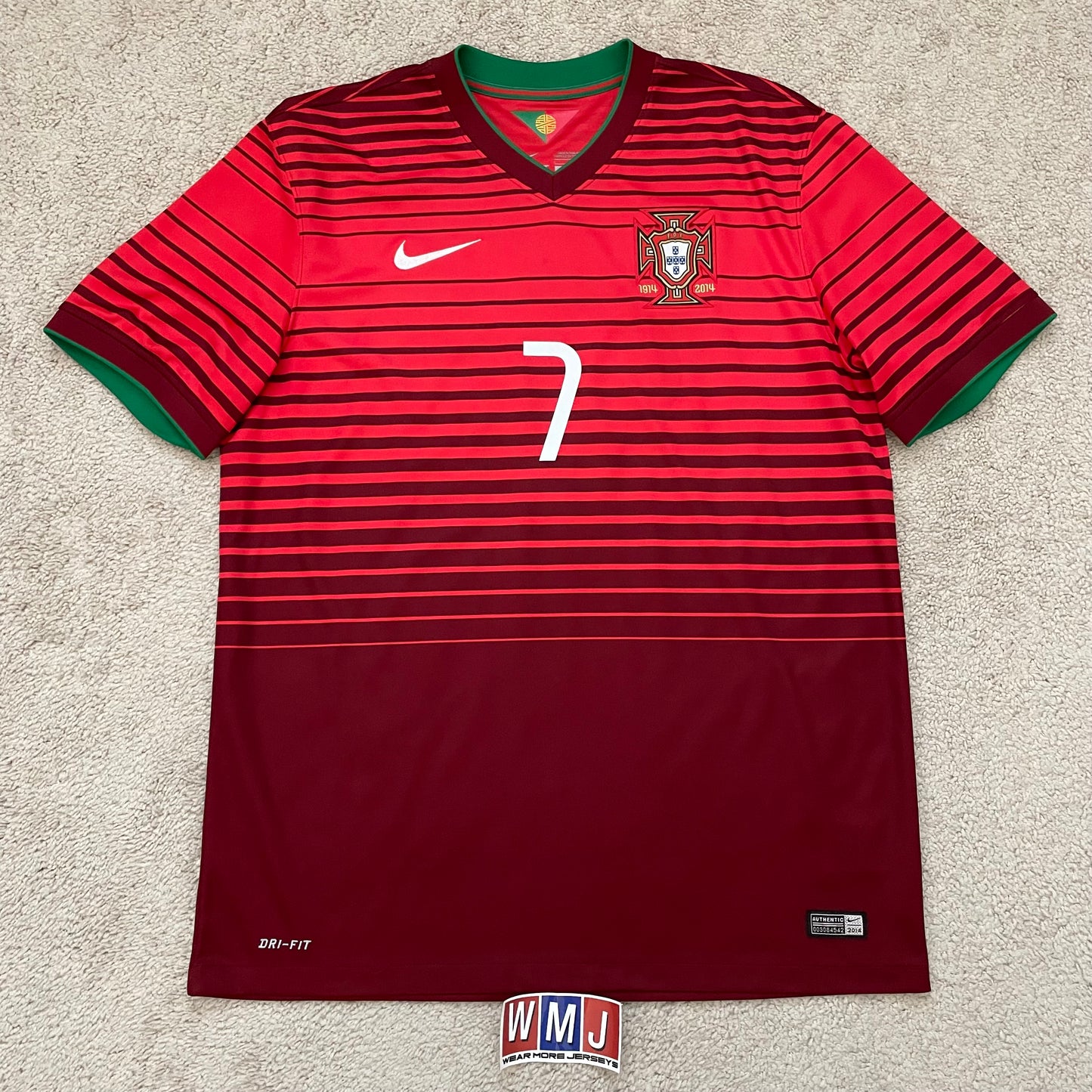 Portugal 2014 World Cup home x Cristiano Ronaldo #7 (L)