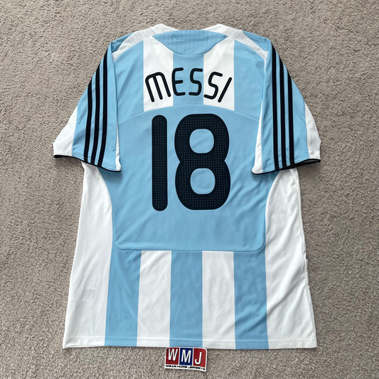 Argentina 2007/09 home x Messi #18 (XL)