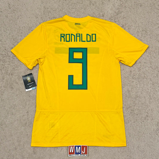 Brazil 2011 away x Ronaldo Nazario FAREWELL #9 (S) *BRAND NEW WITH TAGS