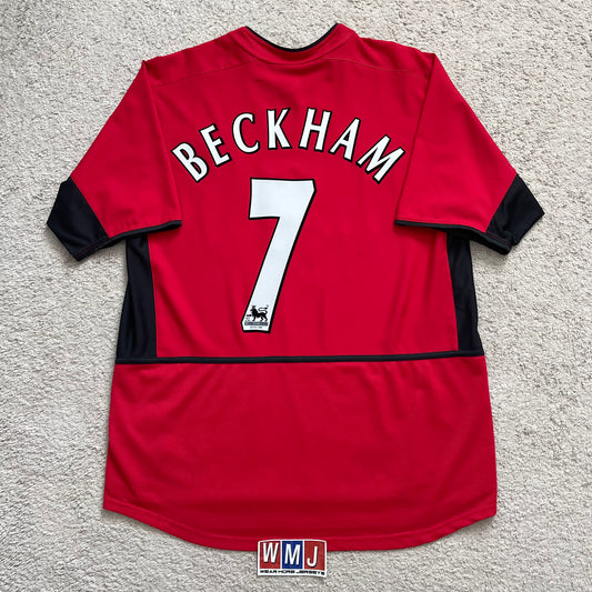 Manchester United 2002/03 home x David Beckham #7 (L)