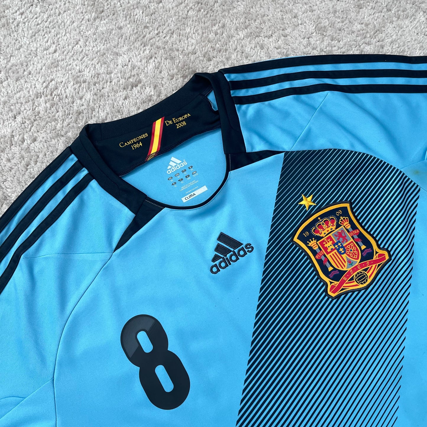 Spain 2012 EURO away x Xavi #8 (XL)