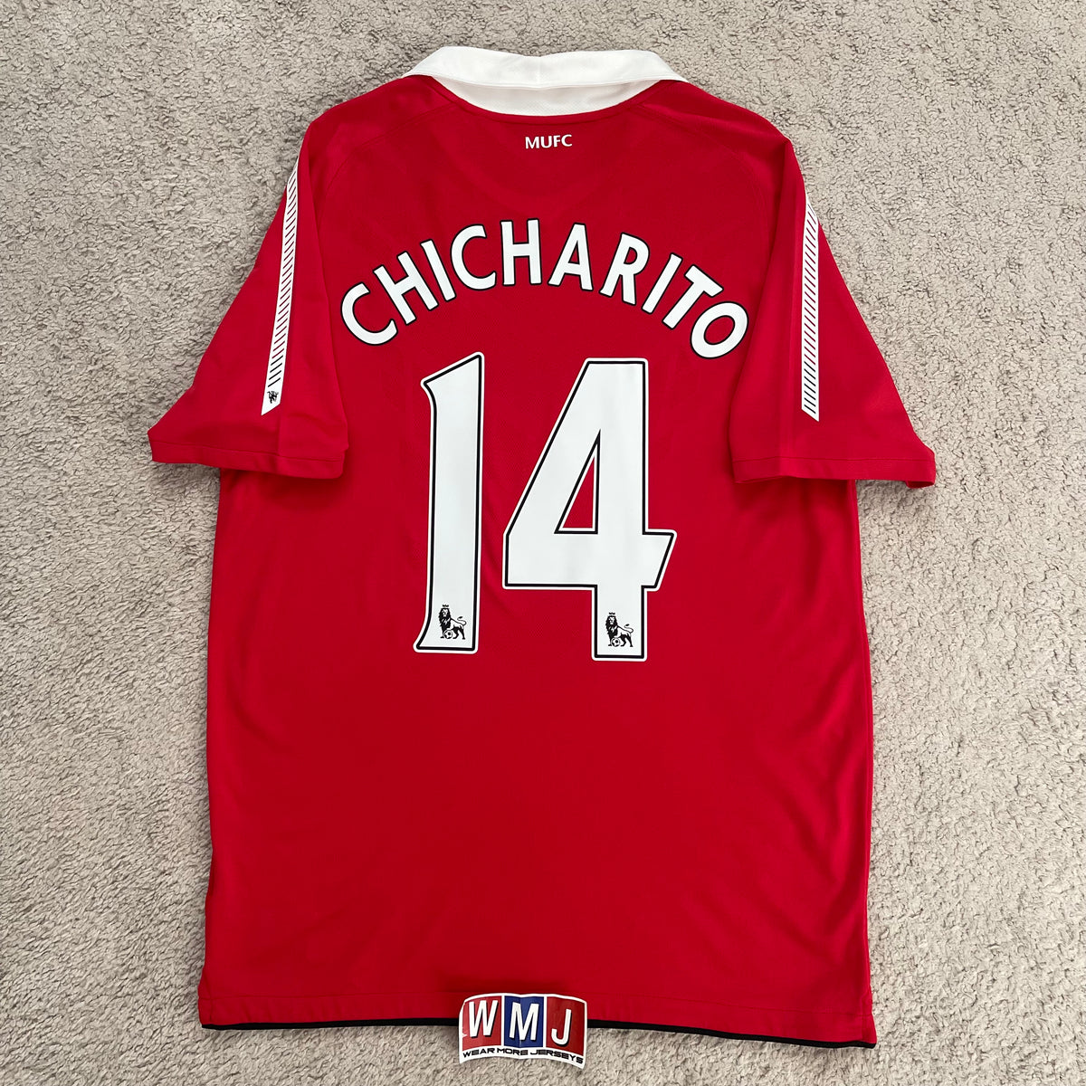 Manchester United 2010/11 home x Chicharito Hernandez #14 (M)