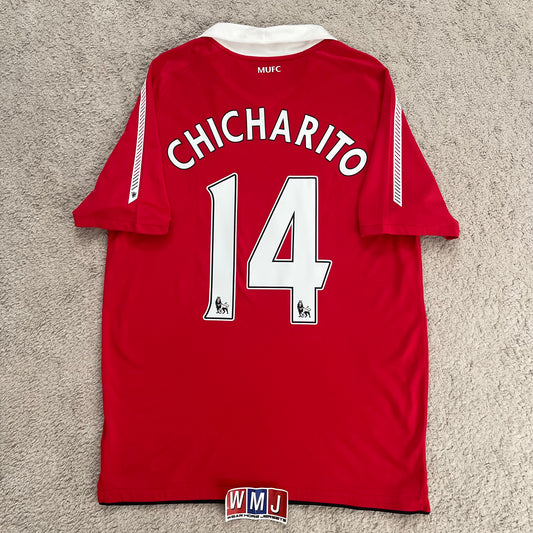 Manchester United 2010/11 home x Chicharito Hernandez #14 (M)