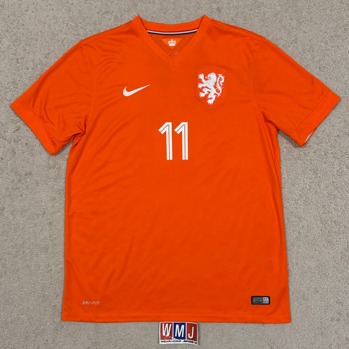 Netherlands 2014 World Cup home x Arjen Robben #11 (M)