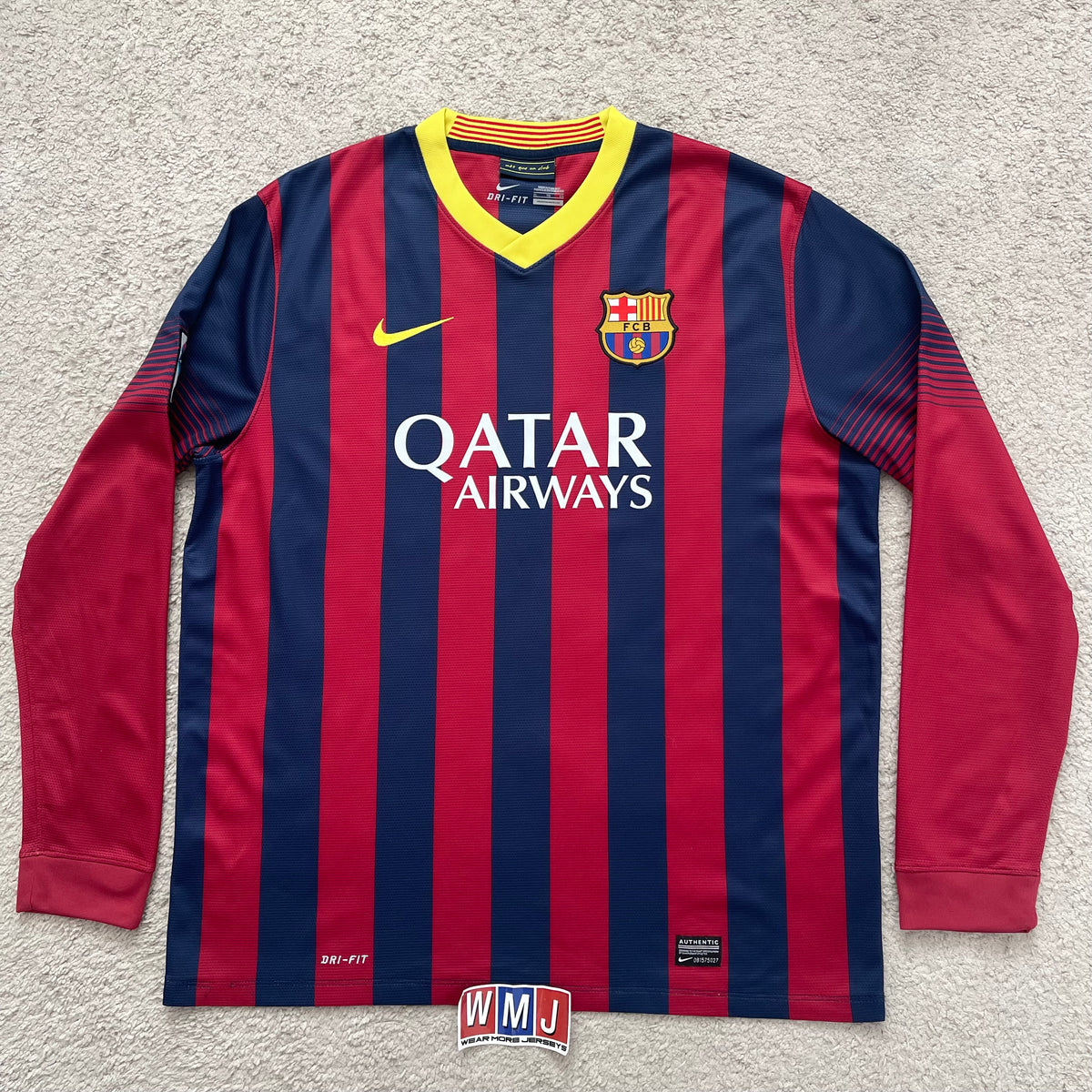 Barcelona 2013/14 home LONG SLEEVES x Messi #10 (XL)