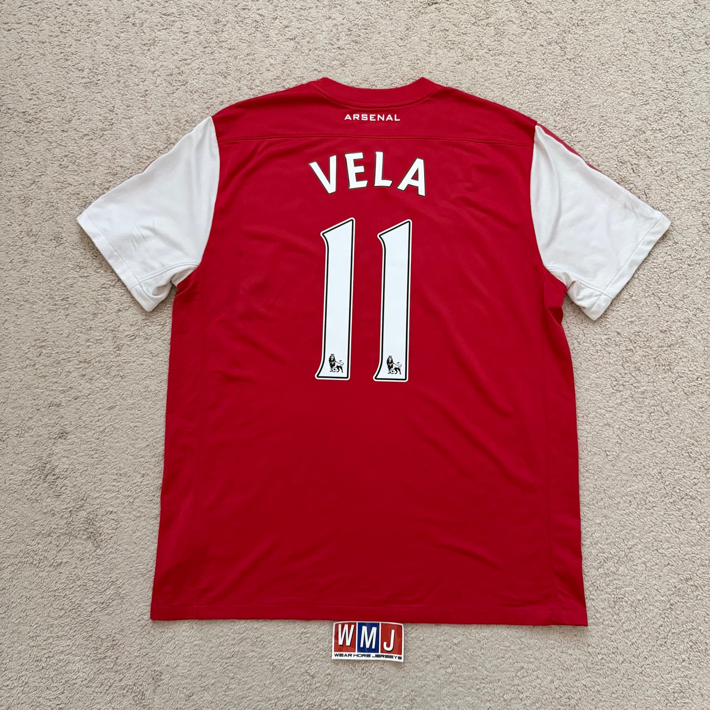 Arsenal 2011/12 home 125th Anniversary x Carlos Vela #11 (XL)