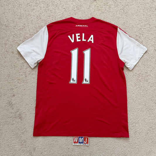 Arsenal 2011/12 home 125th Anniversary x Carlos Vela #11 (XL)