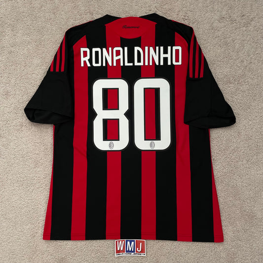 AC Milan 2008/09 home x Ronaldinho #80 (L)