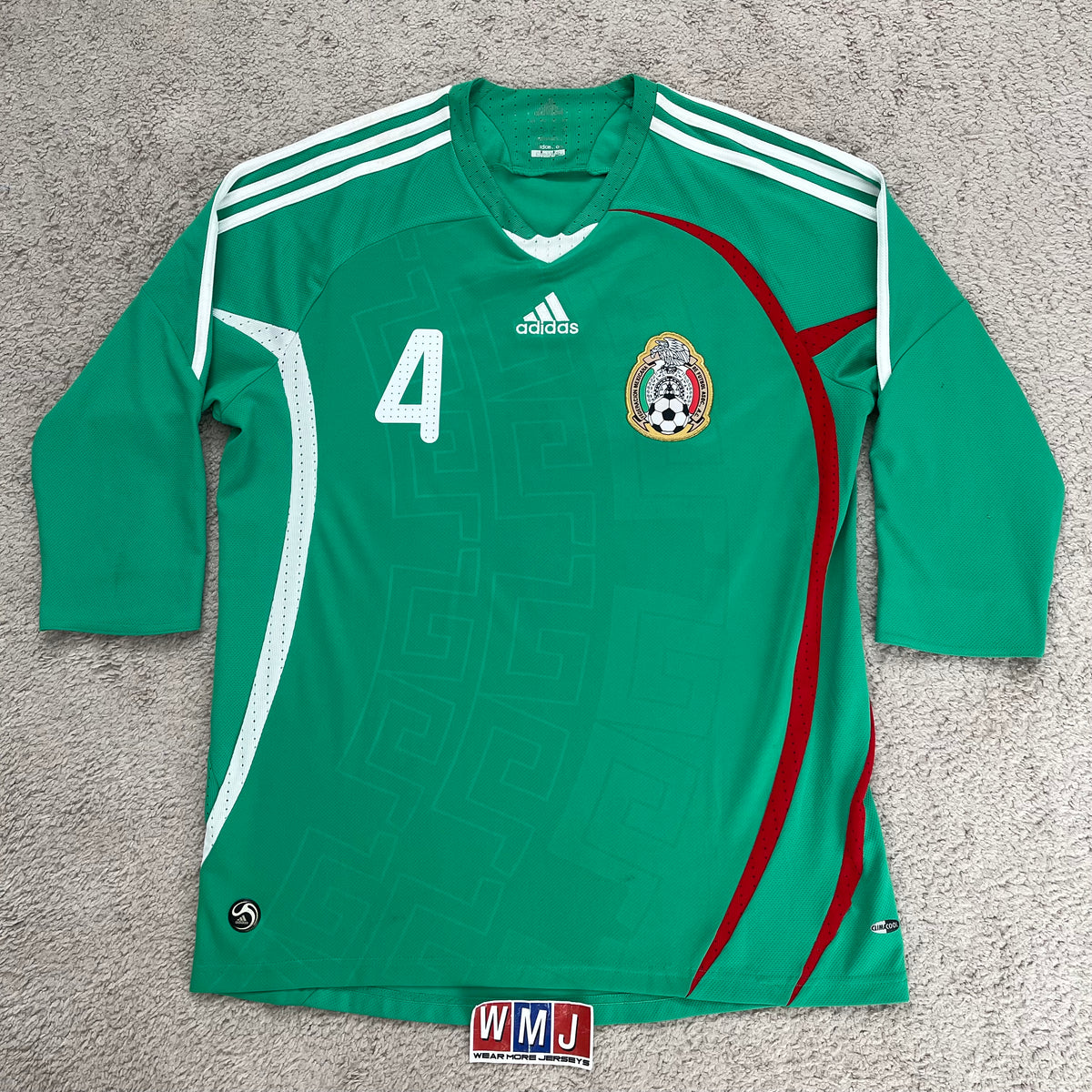 Mexico 2008/09 home 3/4 SLEEVES x Rafa Marquez #4 (L)