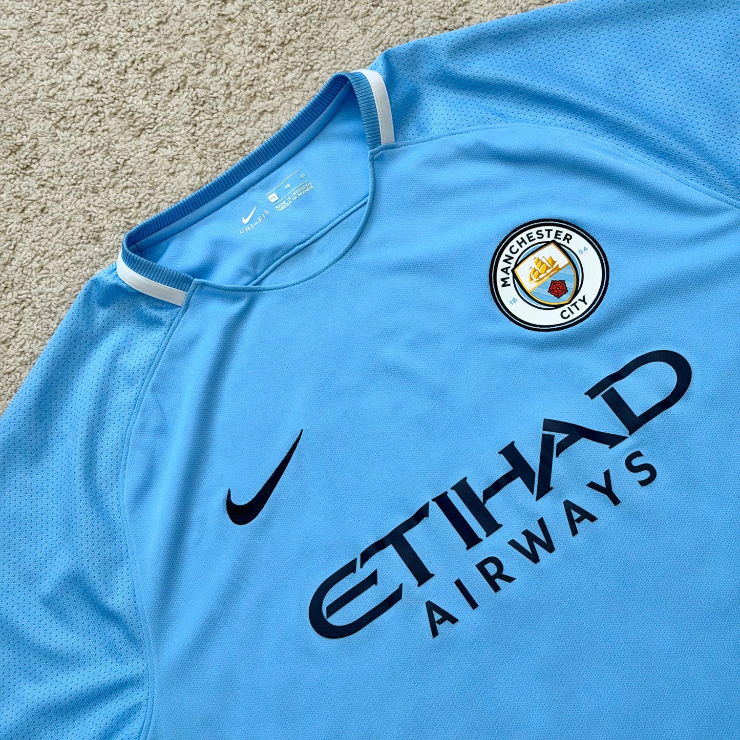Manchester City 2017/18 home x Sergio Kun Agüero #10 (XL)