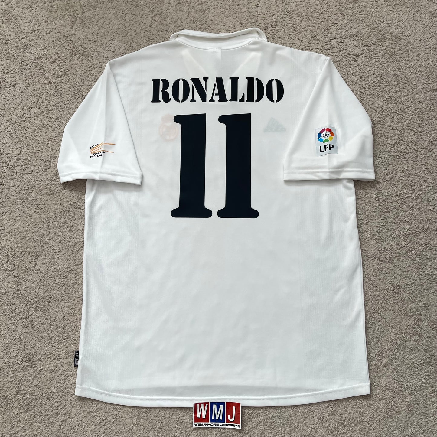 Real Madrid 2002/03 home 100th Anniversary x Ronaldo Nazario #11 (XL)