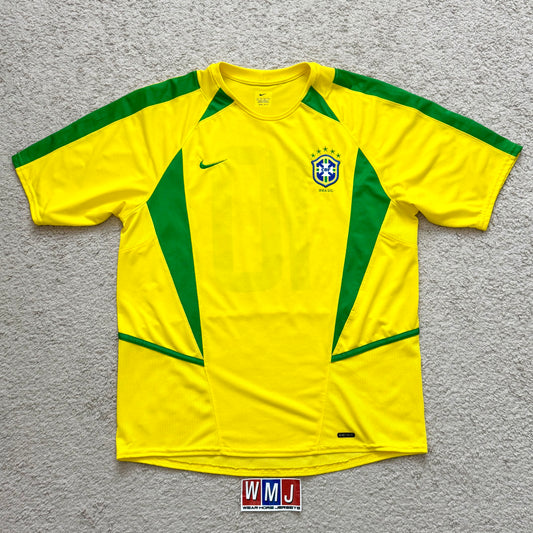 Brazil 2002 World Cup home #10 (S, fits like M)