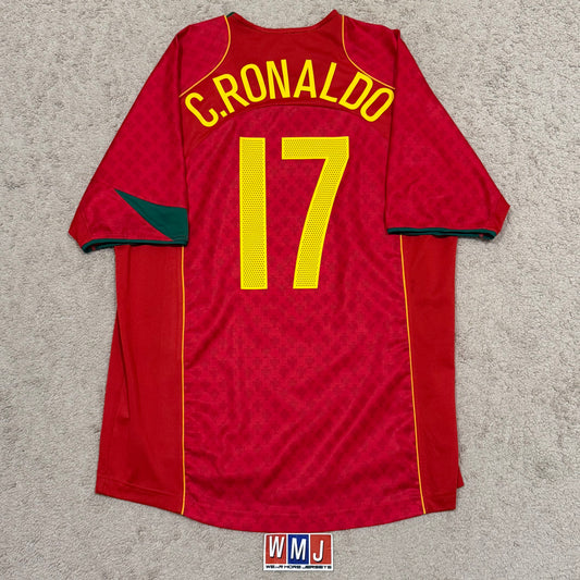 Portugal 2004 EURO home x Cristiano Ronaldo #17 (L)