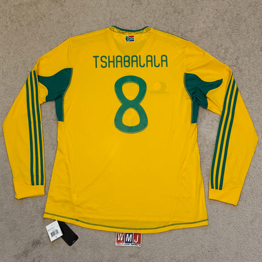 South Africa 2010 World Cup home LONG SLEEVES x Tshabalala #8 (XL) *BRAND NEW WITH TAGS
